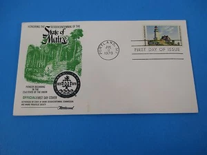 1970 Honoring the Sesquicentennial of the State of Maine 23rd State FDC S2795 - Bild 1 von 1