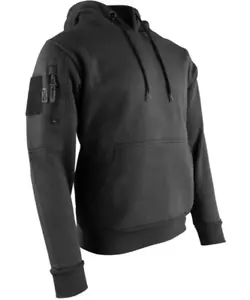 SUDADERA CON CAPUCHA TÁCTICA NEGRA PARA HOMBRE CHAQUETA DE COMBATE MILITAR EJÉRCITO SUDADERA CON CAPUCHA PESADA - Imagen 1 de 10