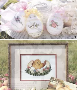 Leisure Arts Ostern Küken & Ei Ornamente einzeln Kreuzstichmuster - Bild 1 von 1