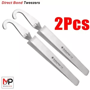 X2 Kieferorthopädische Direct Bond Reverse Action Pinzette Dental Bracket Haltezange - Bild 1 von 1