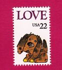 PUPPY LOVE STAMP 22 CENT 1986 POSTAGE DOGS BROWN NEW UNUSED MNH