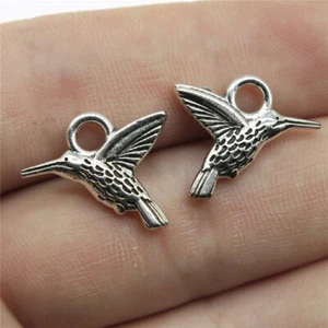 Ciondolo Gioielli Fai Da Te 19x15 mm Ciondolo Lega Colibrì 50 pz/lotto - Foto 1 di 7
