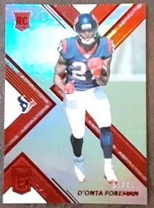 Donte Foreman RC 2017 Donruss Elite #162 Rookie Aspirations /73 Texans.  D1C - Bild 1 von 3