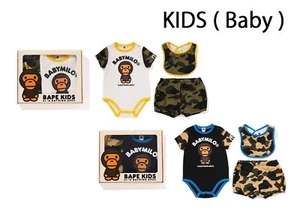 A BATHNIG APE BAPE KIDS 1ST CAMO BABY MILO BABY GIFT SET w/Card 2L20569002 - Picture 1 of 15