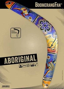 Bumerang BoomerangFan Aboriginal klassischer Holz Sportbumerang - Bild 1 von 3