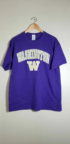 Washington Huskies NCAA Standard Cotton Tee Shirt Size XXL Cover