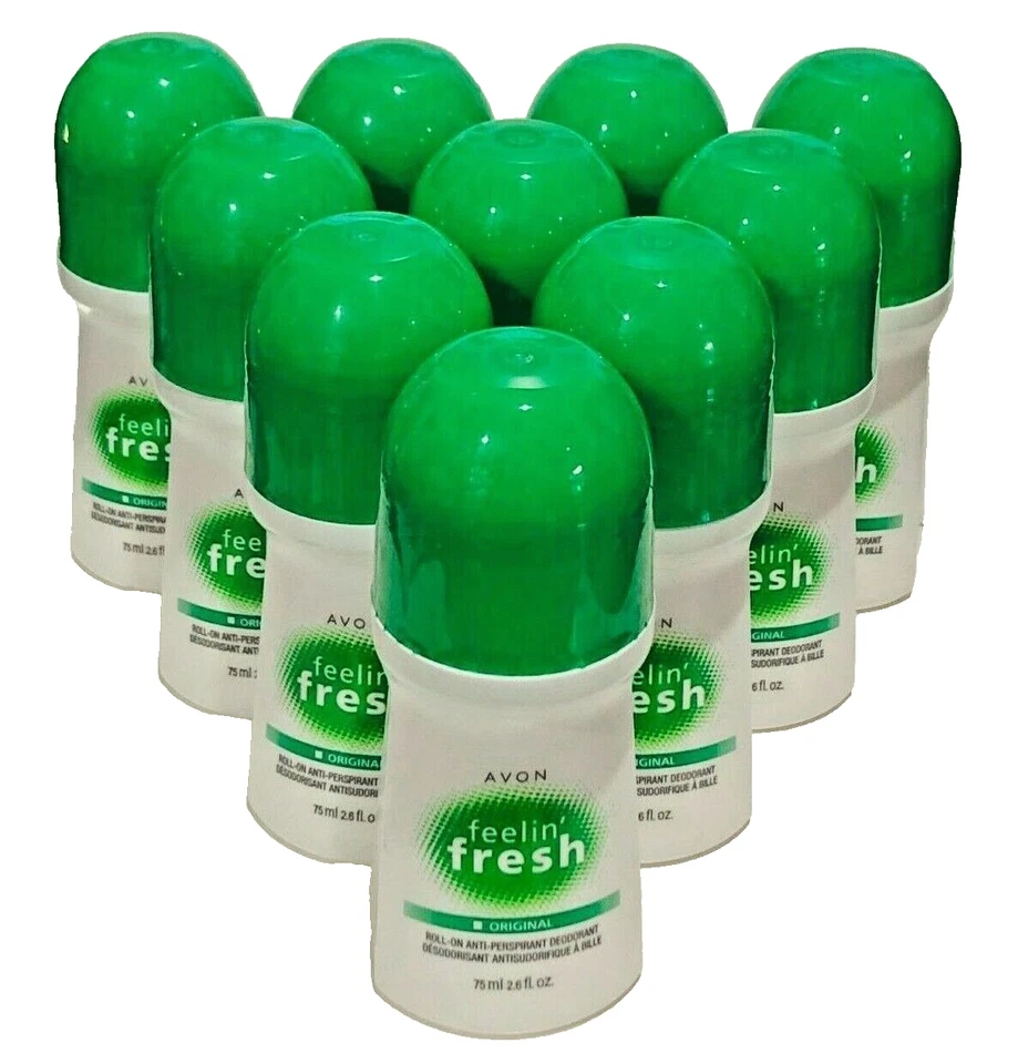 AVON дезодорант чувство свежий бонус размер - набор из 10 - сделано в США Бесплатная доставка - Изображение 1 из 1