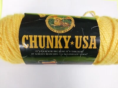 NEW Lion Brand Yarn Chunky USA 4oz Yukon Gold Color #158 - Image 1 of 3