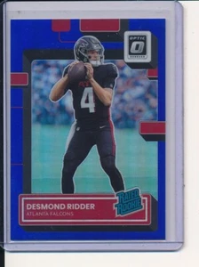 Desmond Ridder 2022 Donruss Optic Rated Rookie Holo Blue Prizms RC 016/179 - Picture 1 of 2