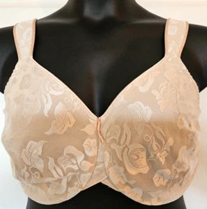 Wacoal Breast Cancer Awareness 40G Beige Bra Underwire Full Coverage Wide Strap - Picture 1 of 5