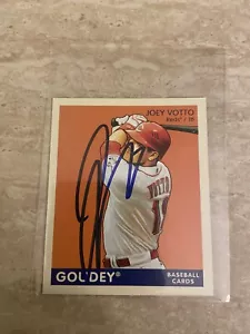 Joey Votto (Cincinnati Reds) Signed 2009 Goudy Mini In Person Auto - Picture 1 of 1