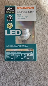 LED8MR16/830/FL34/RP SYLVANIA 8 WATT ULTRA MR16 LIGHT BULB 12 VOLT 35 DEGREE - Picture 1 of 2