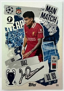 Topps 2024-25 Match Attax 1st Edition - LUIS DIAZ (LIVERPOOL) Man of the Match - Picture 1 of 2