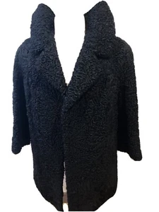 GENUINE Black Persian LAMB Fur COAT Jacket FOR MEN  Sz.M (40) n.524 - Bild 1 von 7