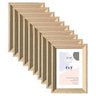[Set of 10]Brown Photo Frame 4"x6"Wooden Picture Frames Glass Wall Hang Tabletop