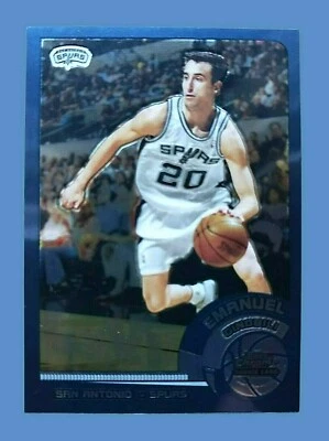2002-03 Topps Chrome Emanuel Ginobili Rookie Card RC #124 San Antonio Spurs MINT - Image 1 of 4