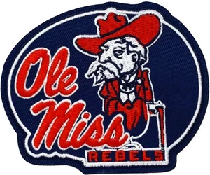 Ole Miss Rebels embroidered Iron on patch Colonel Reb - Picture 1 of 1