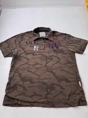 Volcom Scout Camo Short Sleeve Polo Shirt Mens Size XL Y2k - Image 1 of 4