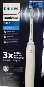 Philips Sonicare 3100 Cepillo de dientes eléctrico sónico recargable -Blanco - HX3681 NUEVO - Imagen 1 de 3