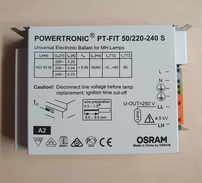 OSRAM POWERTRONIC PT-FIT 50/220-240 S Vorschaltgerät *neu* - Bild 1 von 2