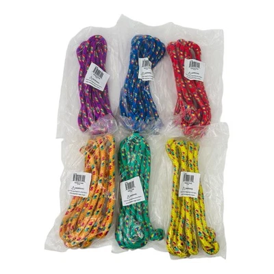 6 Cuerdas de Salto Deportivas Campeón 8' Serie CR Trenzadas Colores Surtidos Nylon Foto 1 de 4