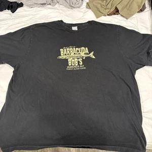 Old Navy Barracuda Bobs Black T-Shirt Size Large - Picture 1 of 10