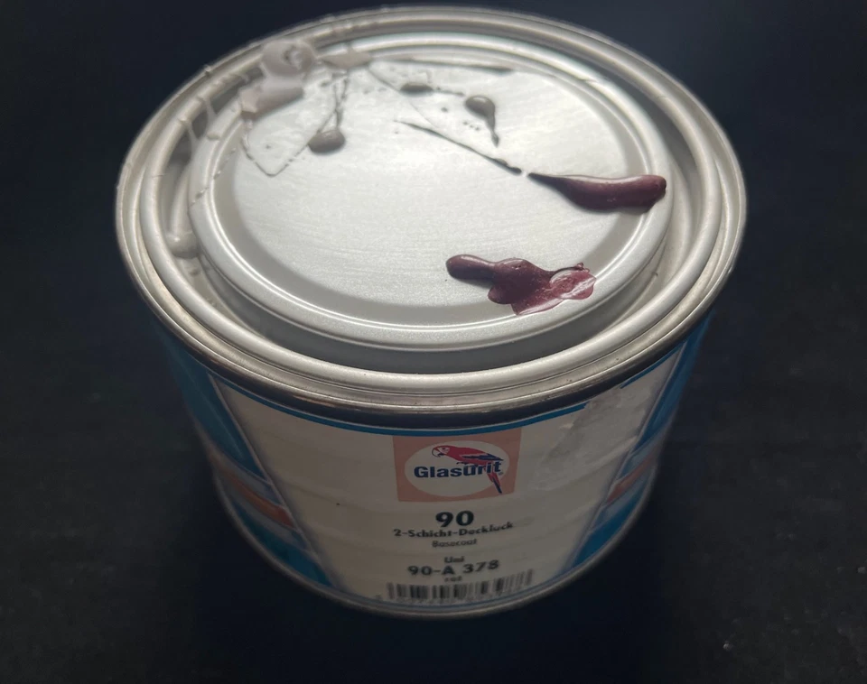 GLASURIT 2-SCHICHT-DECKLACK Uni 90-A 378 ROT  500ml - Bild 1 von 1