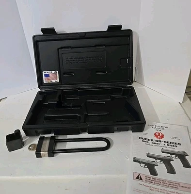 Ruger SR40 Factory OEM Hard Plastic Pistol Case + Lock & Key- Instruction Manuel - Image 1 of 4