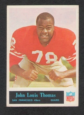Vintage 1965 John Louis Thomas ROOKIE Football Card #181 EX++  Original Owner - Image 1 of 2