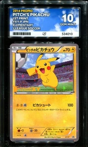 ACE 10 Pitch's Pikachu XY-P 1st Print Promo J-League Soccer Promo Pokemon - Picture 1 of 2