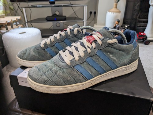 Adidas Etrusco uomo taglia 9 blu e verde colore raro