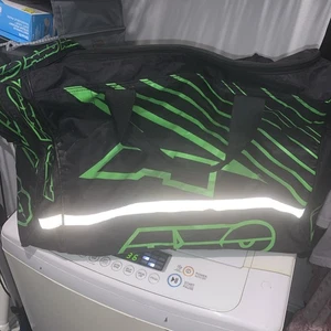 Vintage AXO Motocross Weekender Racing Large Gear Bag Very Rare Black And Green - Picture 1 of 7