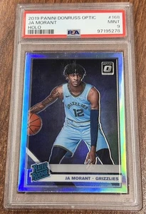 2019-20 Ja Morant Panini Donruss Optic Rated Rookie Holo Silver Prizm PSA 9 OTTIME CONDIZIONI - Foto 1 di 2