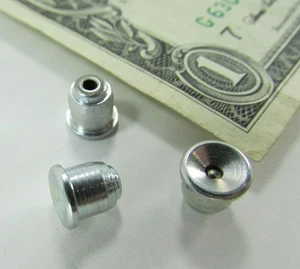 Lot 10 Press-In 1/4" Grease Nipples, Oil Cup Lubrication Fittings, Motor Bearing - Picture 1 of 12