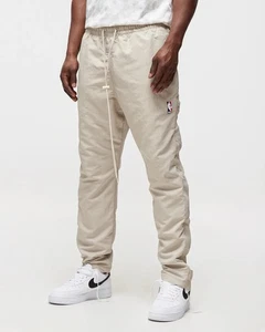 NWT! Nike x Fear Of God NBA Nylon Men’s Large Warm Up Pants Beige CU4684-271 - Picture 1 of 9