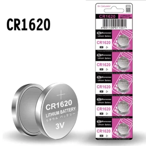 5x Pila boton bateria original Litio CR1620 3V DL1620 ER1620 GPR1620 Koonenda - Imagen 1 de 8