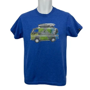 Quicksilver Surf Van T Shirt / Youth (L) Blue Cotton Poly Blend - Picture 1 of 5