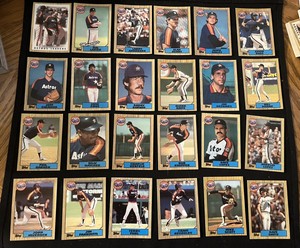 1987 TOPPS TIFFANY TEAM SET HOUSTON ASTROS  NRMT MISSING NOLAN RYAN