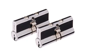 2 x Cilindros de cerradura de puerta de seguridad Whitco con llave igual con x 4 llaves - franqueo gratuito - Imagen 1 de 3