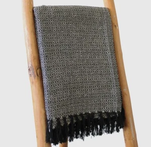 Boho Comfort Überwürfe 125x150cm anthrazit - Bild 1 von 3