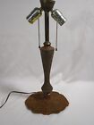 Vintage Cast Iron Table Lamp Base Column Steampunk Victorian Ornate Lamp Parts
