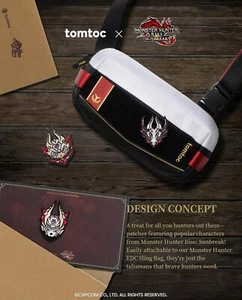 Tomtoc Monster Hunter Royal Order With Patches Bundle For Nintendo Switch - Picture 1 of 10