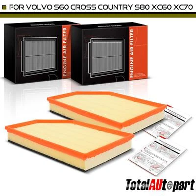 2x Filtro de aire del motor para Volvo S60 S60 Cross Country V60 V60 Cross Country XC60 Foto 1 de 4