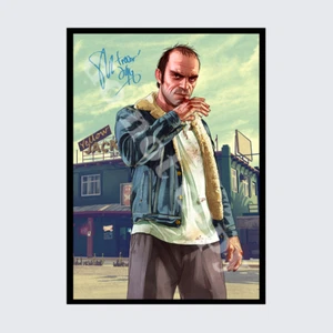 STEVEN OGG GTA 5 TREVOR SIGNED AUTOGRAPH POSTER PRINT A5 A4 A3 - Picture 1 of 1