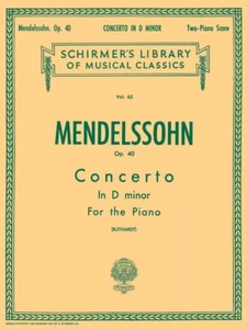Partitura musical a dúo de piano n.o 2 en re menor op 40 de Mendelssohn 050252480 - Imagen 1 de 1
