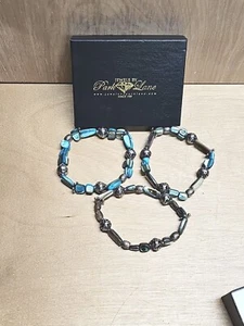 Jewels by Park Lane LOT 3 Stretch Band Bracelets Colorful Stone Jewelry Beads - Picture 1 of 16