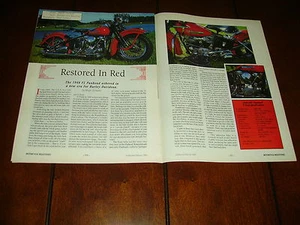 1948 HARLEY DAVIDSON FL PANHEAD ***ORIGINAL 1995 ARTICLE*** - Picture 1 of 1
