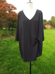 Black Knot Feature Mid Length Sleeve Soft Stretch Top ANTHOLOGY Plus Size 32 NWT - Picture 1 of 4