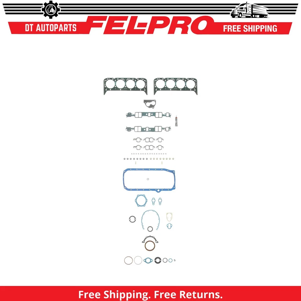 Juego de juntas de motor V8 Fel-Pro 1989 1990 1991 5,0 L para Chevrolet K2500 1988-1995 Foto 1 de 1