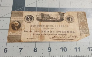 Banconota di credito negozio Hollidaysburg Pa metà 1800 camino roccia forno - Foto 1 di 6
